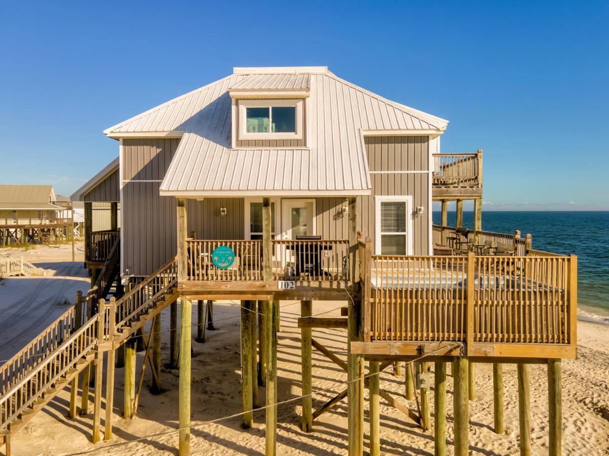 Strand Castle - Gulf Front! An Ideal Layout With Game Room, Small Private Pool, And Roof Top Crow'S Nest! Home Dauphin Island Εξωτερικό φωτογραφία