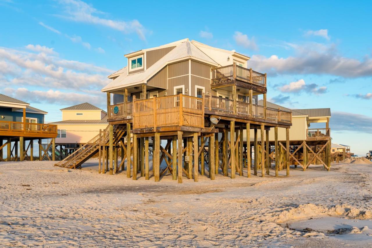 Strand Castle - Gulf Front! An Ideal Layout With Game Room, Small Private Pool, And Roof Top Crow'S Nest! Home Dauphin Island Εξωτερικό φωτογραφία